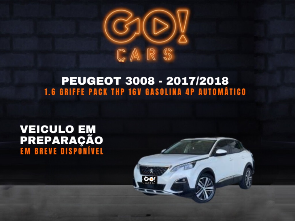 PEUGEOT 3008 1.6 GRIFFE PACK THP 16V GASOLINA 4P AUTOMÁTICO 2018