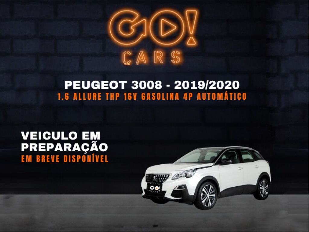 PEUGEOT 3008 1.6 ALLURE THP 16V GASOLINA 4P AUTOMÁTICO 2019/2020