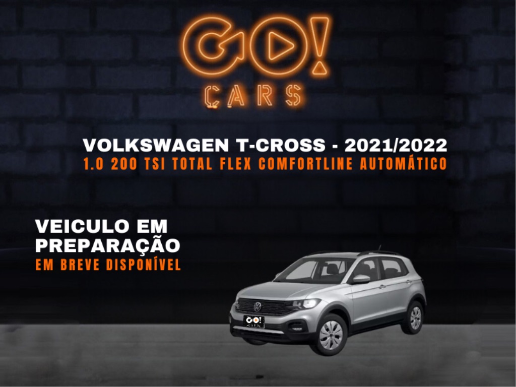 VOLKSWAGEN T-CROSS 1.0 200 TSI TOTAL FLEX COMFORTLINE AUTOMÁTICO 2021/2022