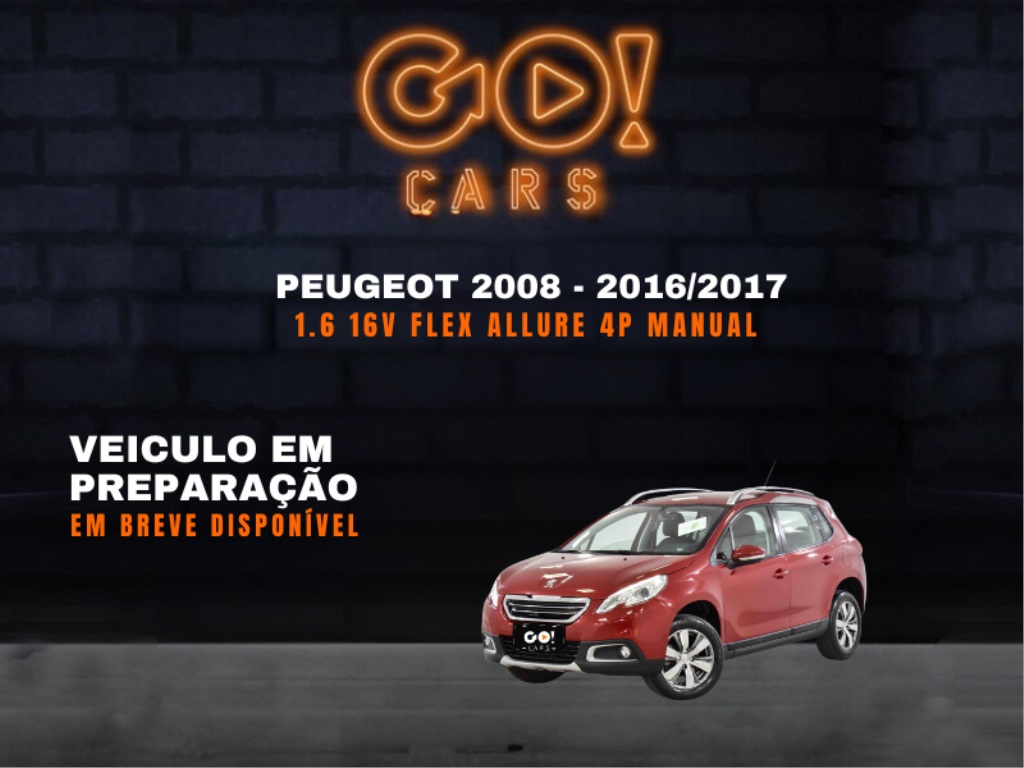 PEUGEOT 2008 1.6 16V FLEX ALLURE 4P MANUAL 2016/2017