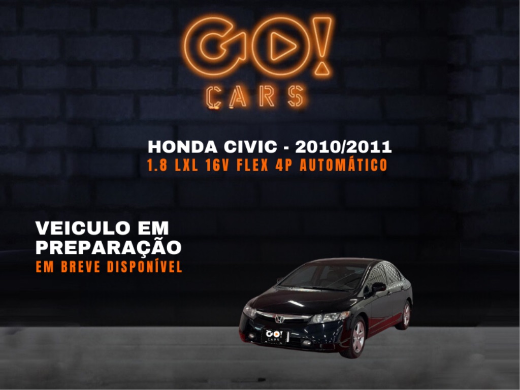 HONDA CIVIC 1.8 LXL 16V FLEX 4P AUTOMÁTICO 2010/2011