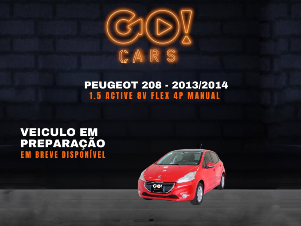 PEUGEOT 208 1.5 ACTIVE 8V FLEX 4P MANUAL 2013/2014