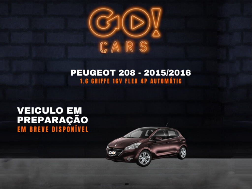 PEUGEOT 208 1.6 GRIFFE 16V FLEX 4P AUTOMÁTICO 2015/2016