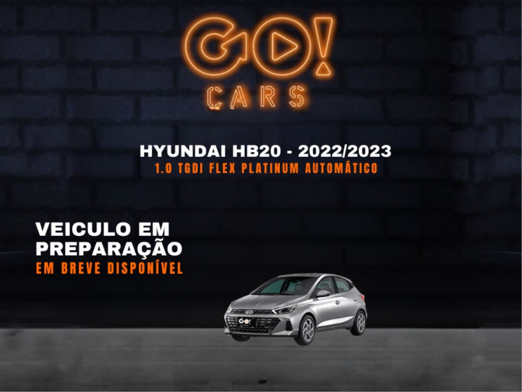 HYUNDAI HB20 1.0 TGDI FLEX PLATINUM AUTOMÁTICO 2022/2023