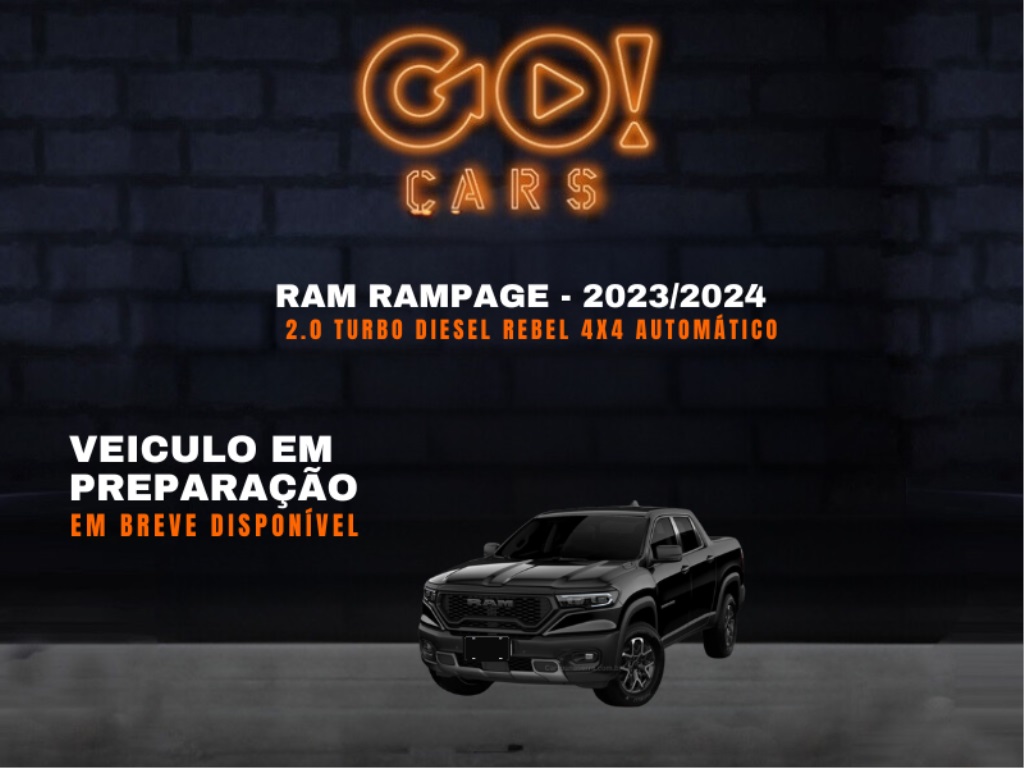 RAM RAMPAGE 2.0 TURBO DIESEL REBEL 4X4 AUTOMÁTICO 2023/2024