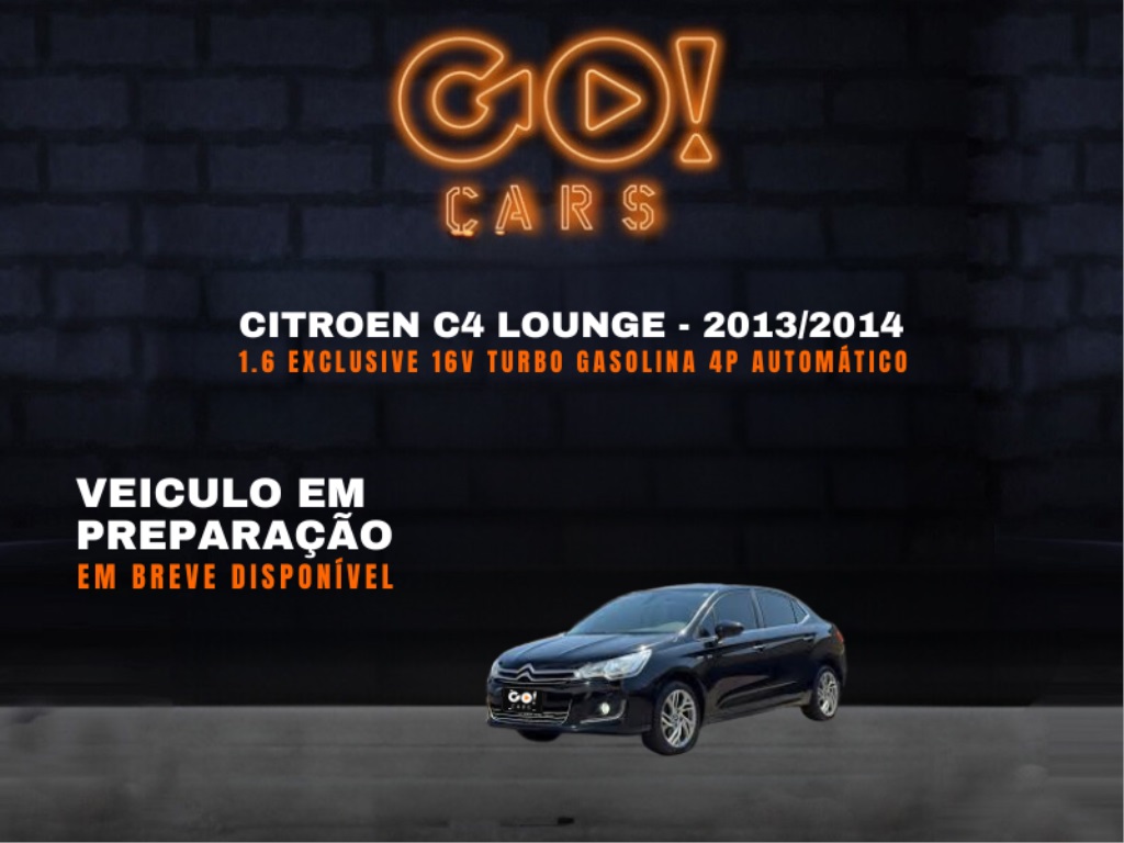 CITROEN C4 LOUNGE 1.6 EXCLUSIVE 16V TURBO GASOLINA 4P AUTOMÁTICO 2013/2014