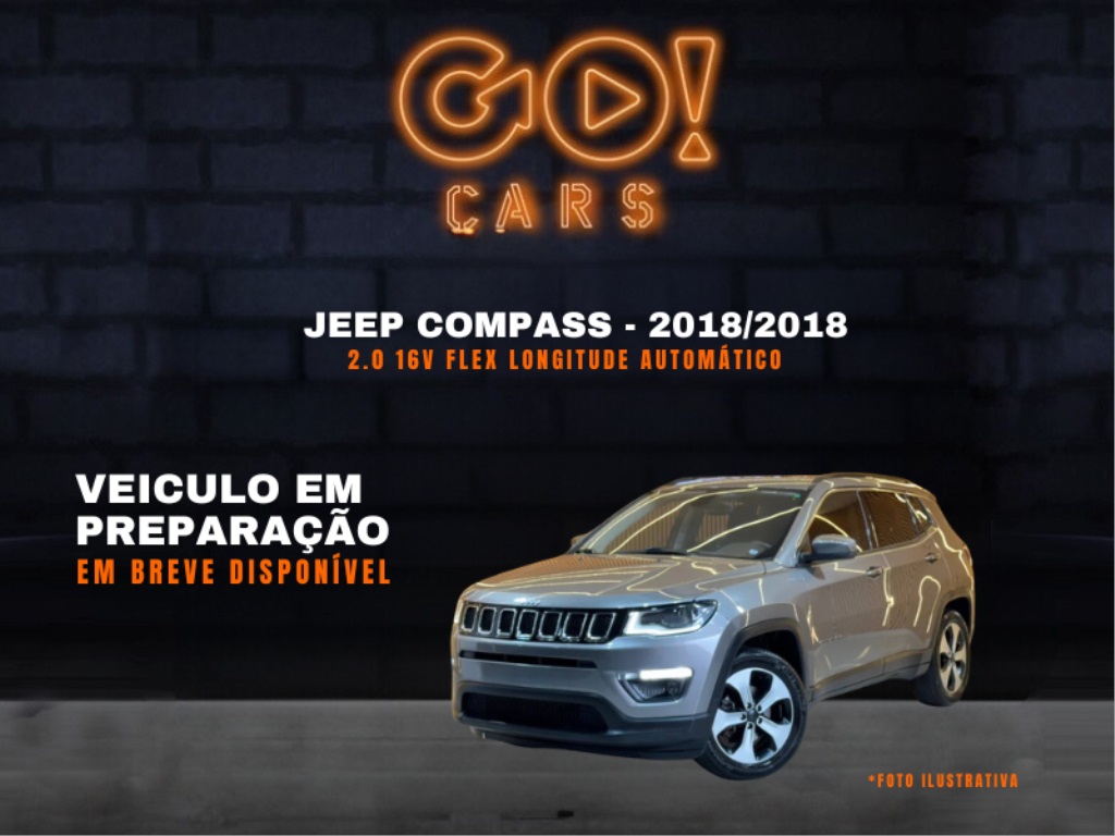 JEEP COMPASS 2.0 16V FLEX LONGITUDE AUTOMÁTICO 2018/2018