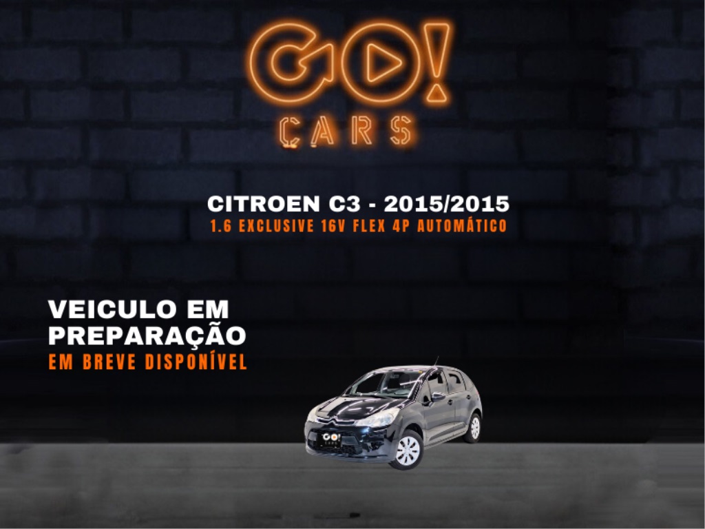 CITROEN C3 1.6 EXCLUSIVE 16V FLEX 4P AUTOMÁTICO 2015/2015