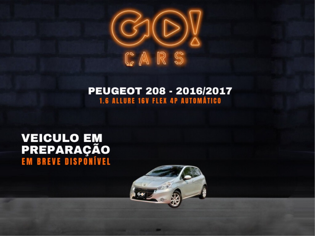 PEUGEOT 208 1.6 ALLURE 16V FLEX 4P AUTOMÁTICO 2016/2017