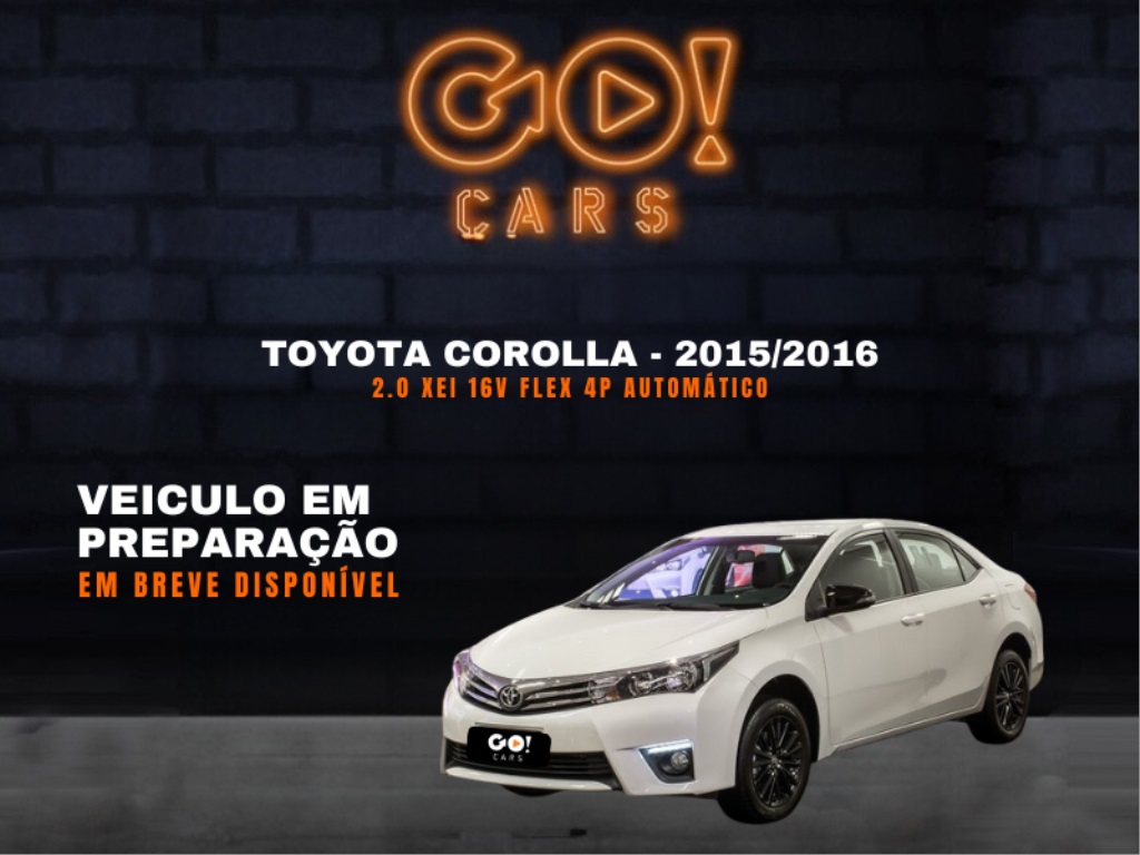 TOYOTA COROLLA 2.0 XEI 16V FLEX 4P AUTOMÁTICO 2015/2016
