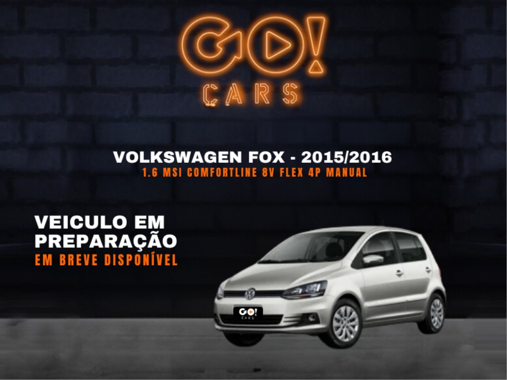 VOLKSWAGEN FOX 1.6 MSI COMFORTLINE 8V FLEX 4P MANUAL 2015/2016