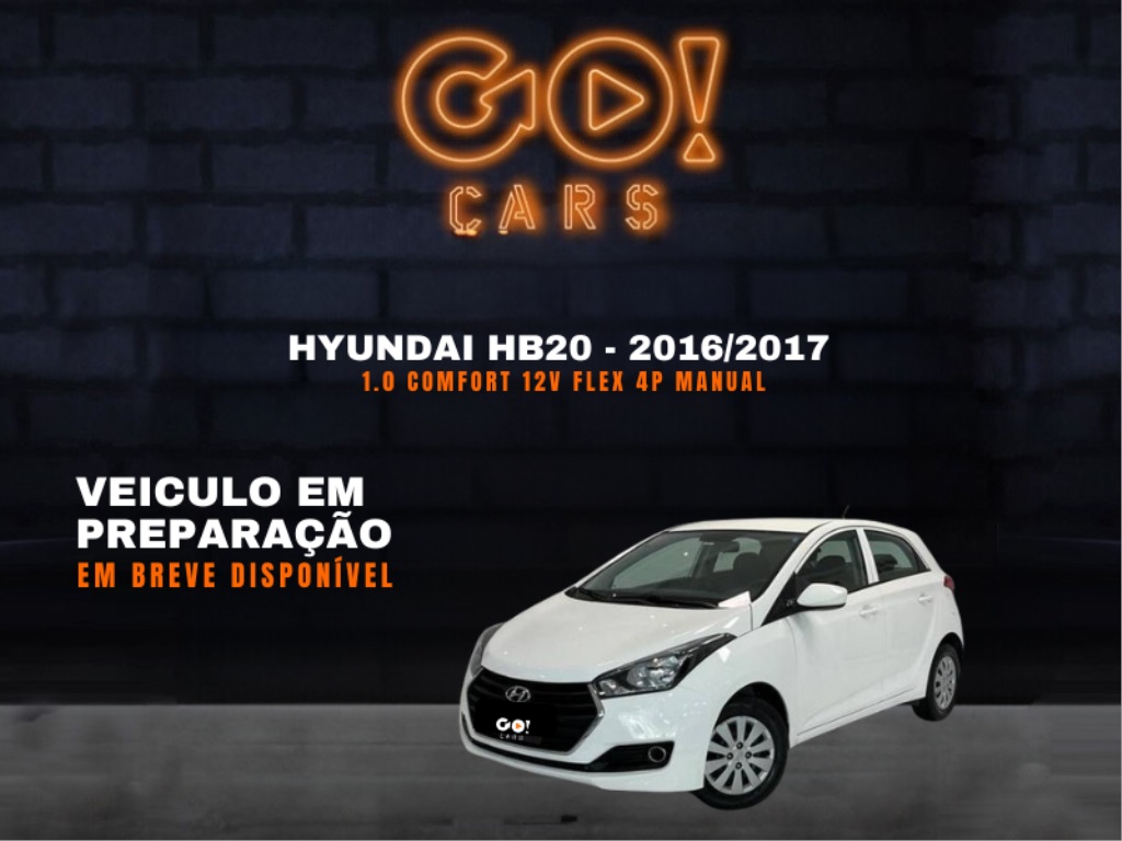 HYUNDAI HB20 1.0 COMFORT 12V FLEX 4P MANUAL 2016/2017
