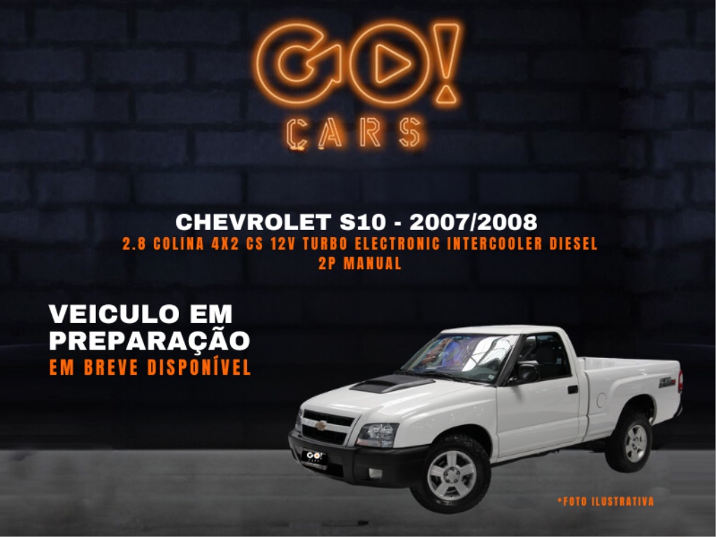 CHEVROLET S10 2.8 COLINA 4X2 CS 12V TURBO ELECTRONIC INTERCOOLER DIESEL 2P MANUAL 2007/2008