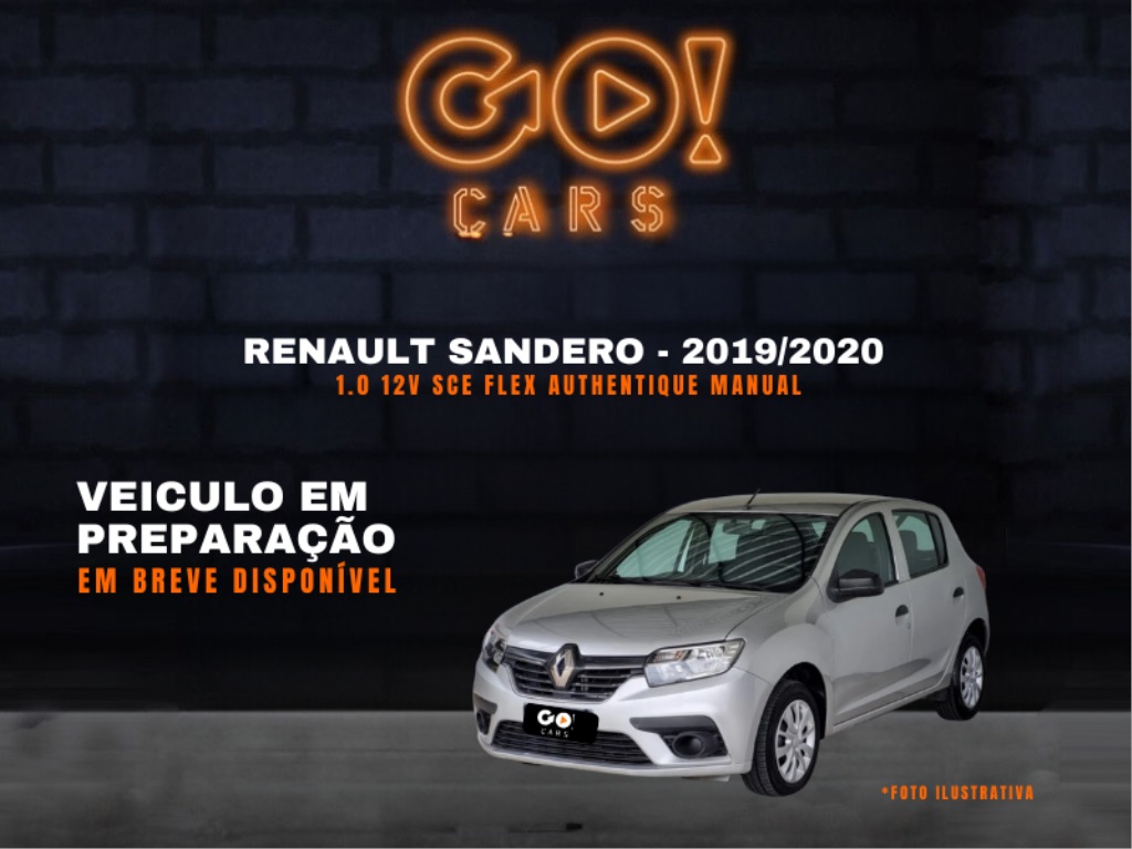 RENAULT SANDERO 1.0 12V SCE FLEX AUTHENTIQUE MANUAL 2019/2020