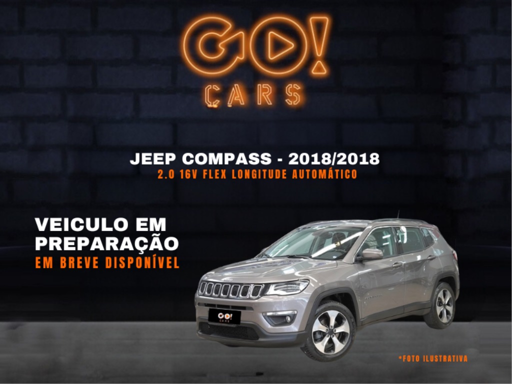 JEEP COMPASS 2.0 16V FLEX LONGITUDE AUTOMÁTICO 2018/2018