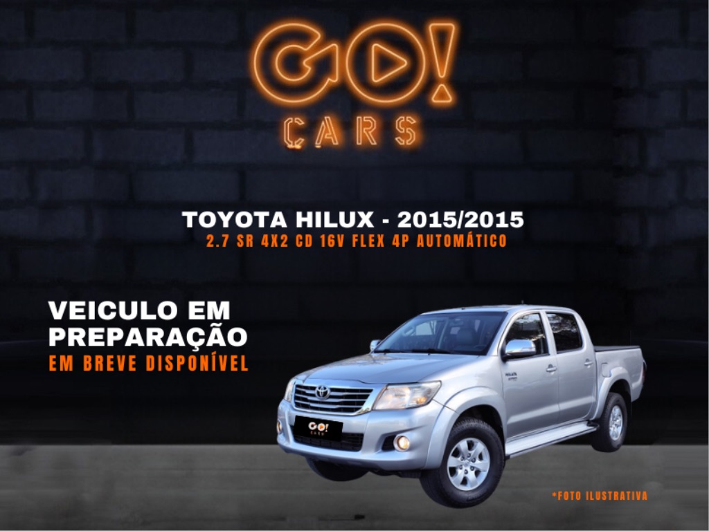 TOYOTA HILUX 2.7 SR 4X2 CD 16V FLEX 4P AUTOMÁTICO 2015/2015