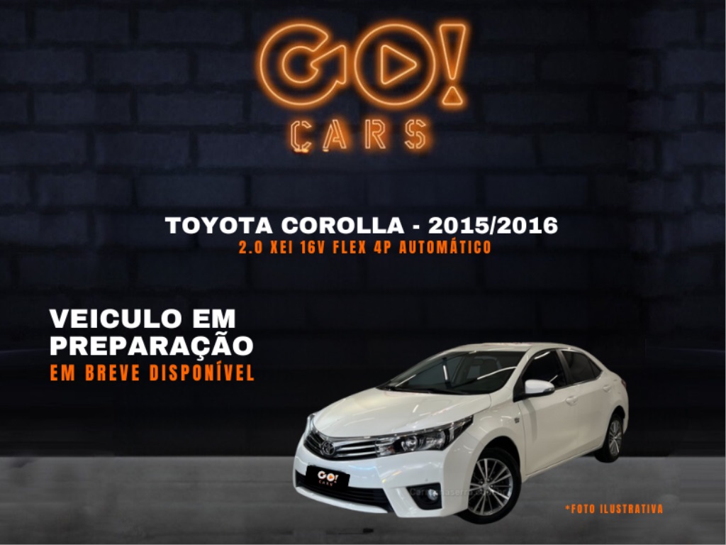 TOYOTA COROLLA 2.0 XEI 16V FLEX 4P AUTOMÁTICO 2015/2016