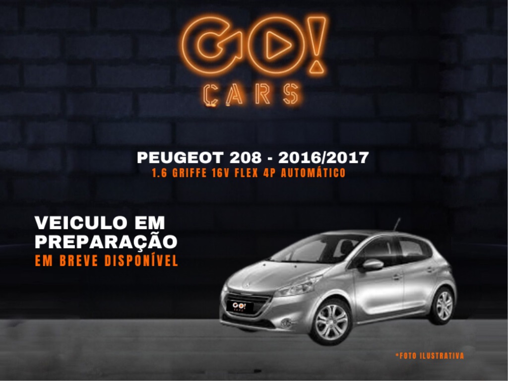 PEUGEOT 208 1.6 GRIFFE 16V FLEX 4P MANUAL 2016/2017