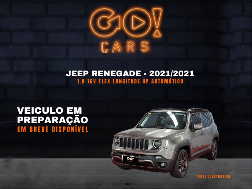JEEP RENEGADE 1.8 16V FLEX LONGITUDE 4P AUTOMÁTICO 2021/2021