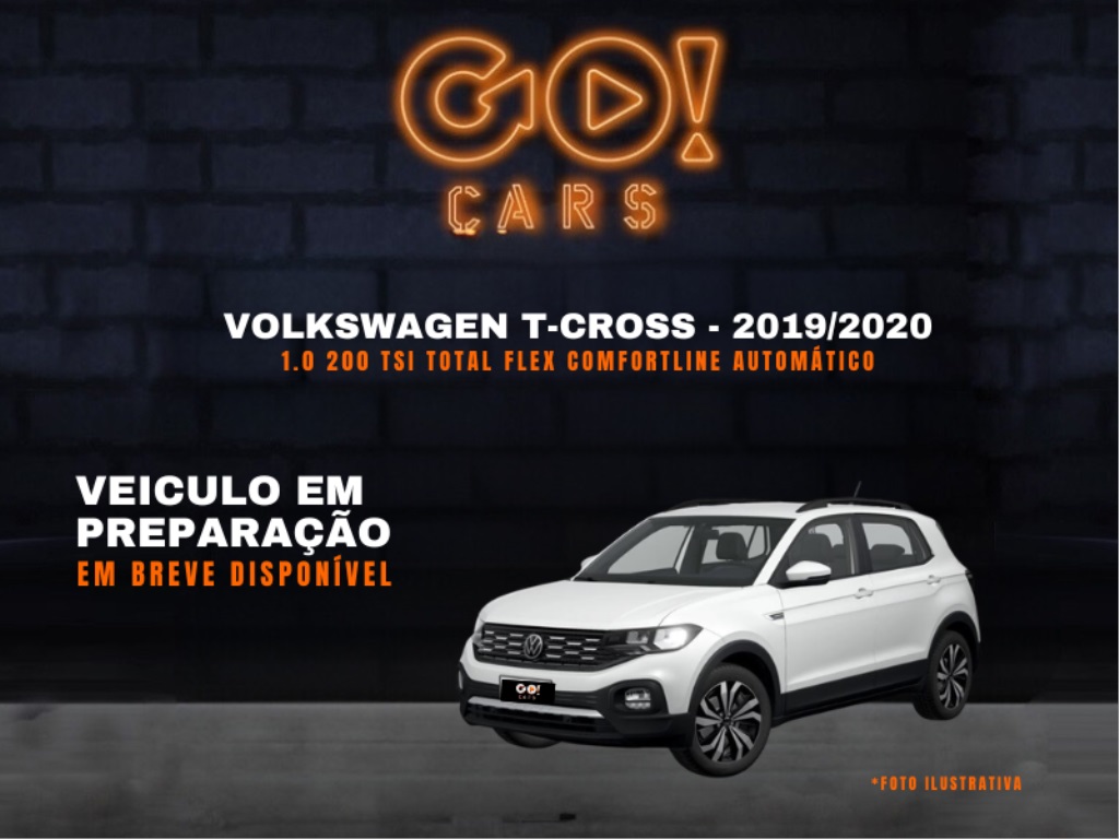 VOLKSWAGEN T-CROSS 1.0 200 TSI TOTAL FLEX COMFORTLINE AUTOMÁTICO 2019/2020