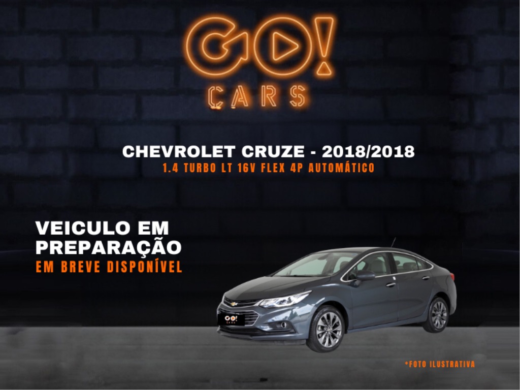 CHEVROLET CRUZE 1.4 TURBO LT 16V FLEX 4P AUTOMÁTICO 2018/2018