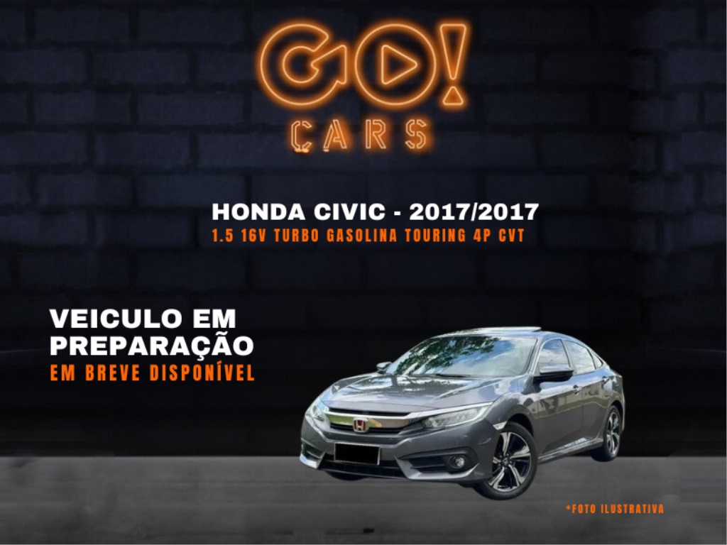 HONDA CIVIC 1.5 16V TURBO GASOLINA TOURING 4P CVT 2017/2017