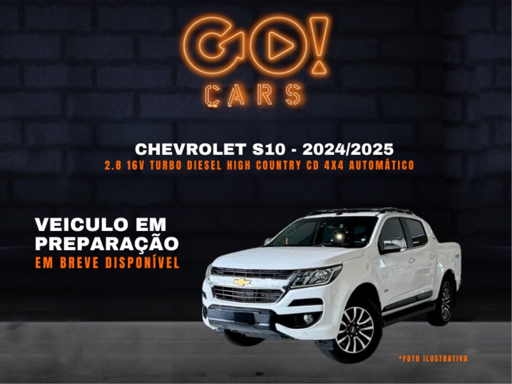 CHEVROLET S10 2.8 HIGH COUNTRY 4X4 CD 16V TURBO DIESEL 4P AUTOMÁTICO 2018/2019