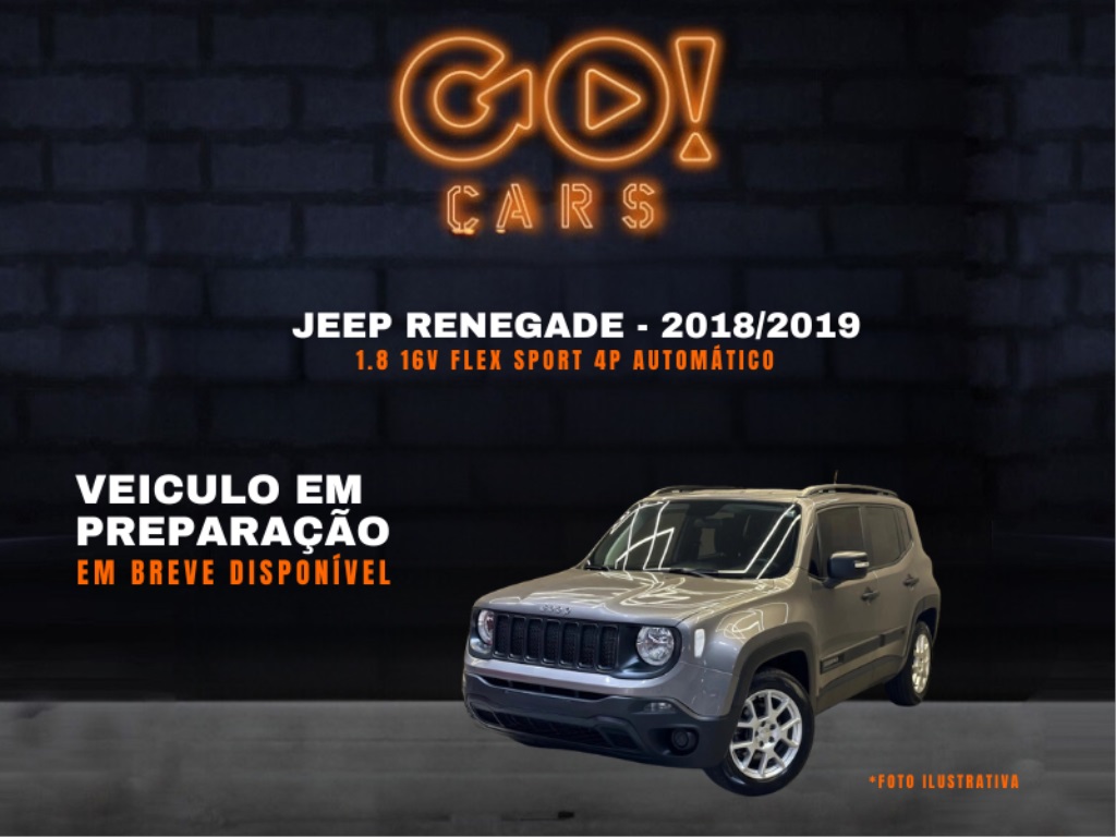 JEEP RENEGADE 1.8 16V FLEX SPORT 4P AUTOMÁTICO 2018/2019