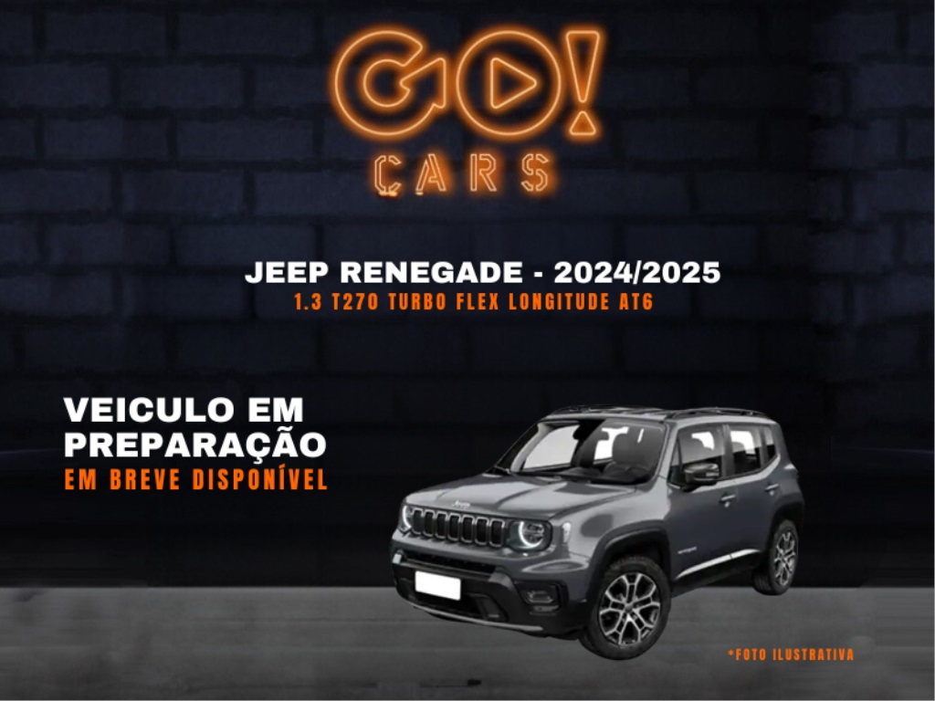 JEEP RENEGADE 1.3 T270 TURBO FLEX LONGITUDE AT6 2024/2025