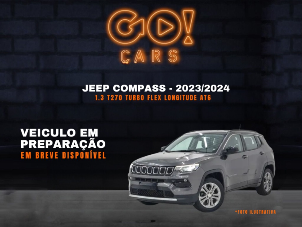 JEEP COMPASS 1.3 T270 TURBO FLEX LONGITUDE AT6 2023/2024