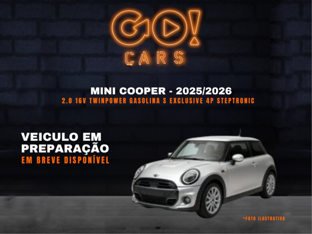 MINI COOPER 2.0 16V TWINPOWER GASOLINA S EXCLUSIVE 4P STEPTRONIC 2025/2026