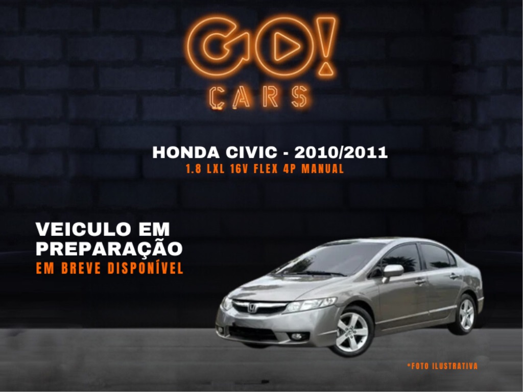 HONDA CIVIC 1.8 LXL 16V FLEX 4P MANUAL 2010/2011