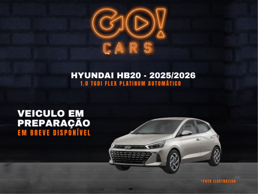 HYUNDAI HB20 1.0 TGDI FLEX PLATINUM AUTOMÁTICO 2025/2026