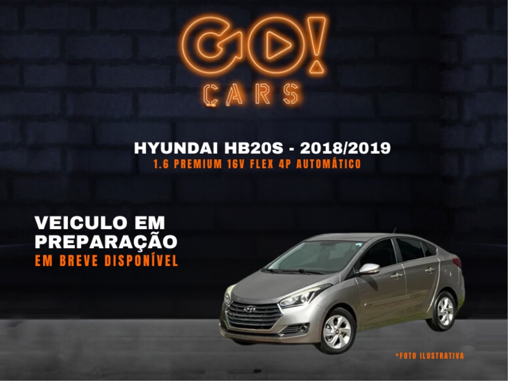 HYUNDAI HB20S 1.6 PREMIUM 16V FLEX 4P AUTOMÁTICO 2018/2019