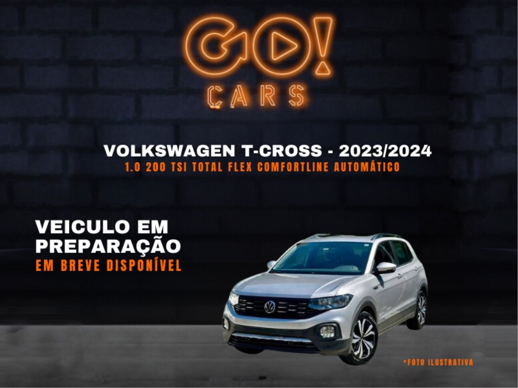 VOLKSWAGEN T-CROSS 1.0 200 TSI TOTAL FLEX COMFORTLINE AUTOMÁTICO 2023/2024