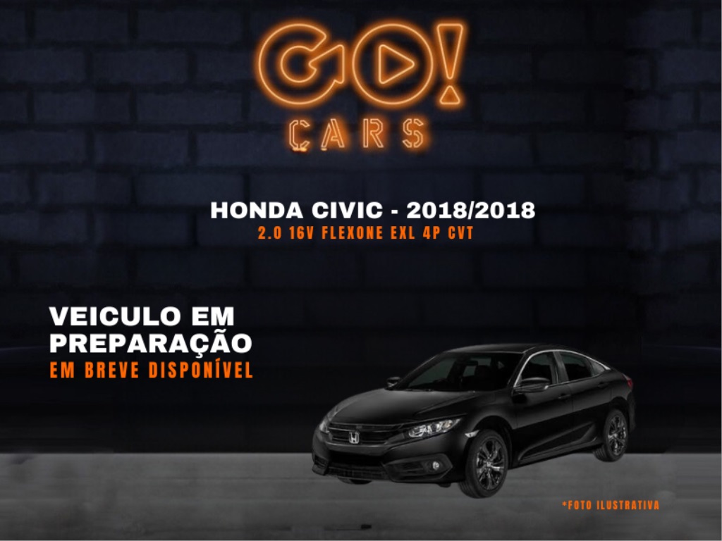 HONDA CIVIC 2.0 16V FLEXONE EXL 4P CVT 2018/2018