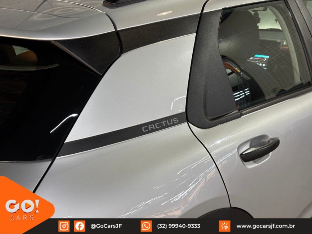 CITROEN C4 CACTUS 1.6 16V FLEX 4P FEEL PACK- AUTOMÁTICO 2022