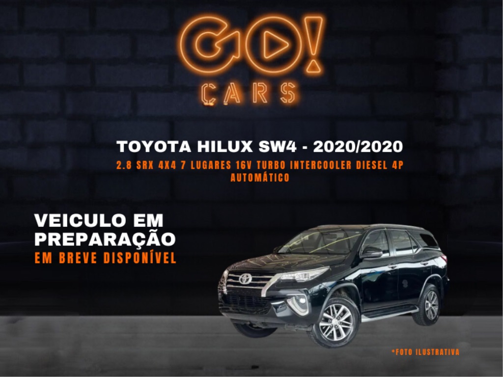 TOYOTA HILUX SW4 2.8 SRX 4X4 7 LUGARES 16V TURBO INTERCOOLER DIESEL 4P AUTOMÁTICO 2020/2020