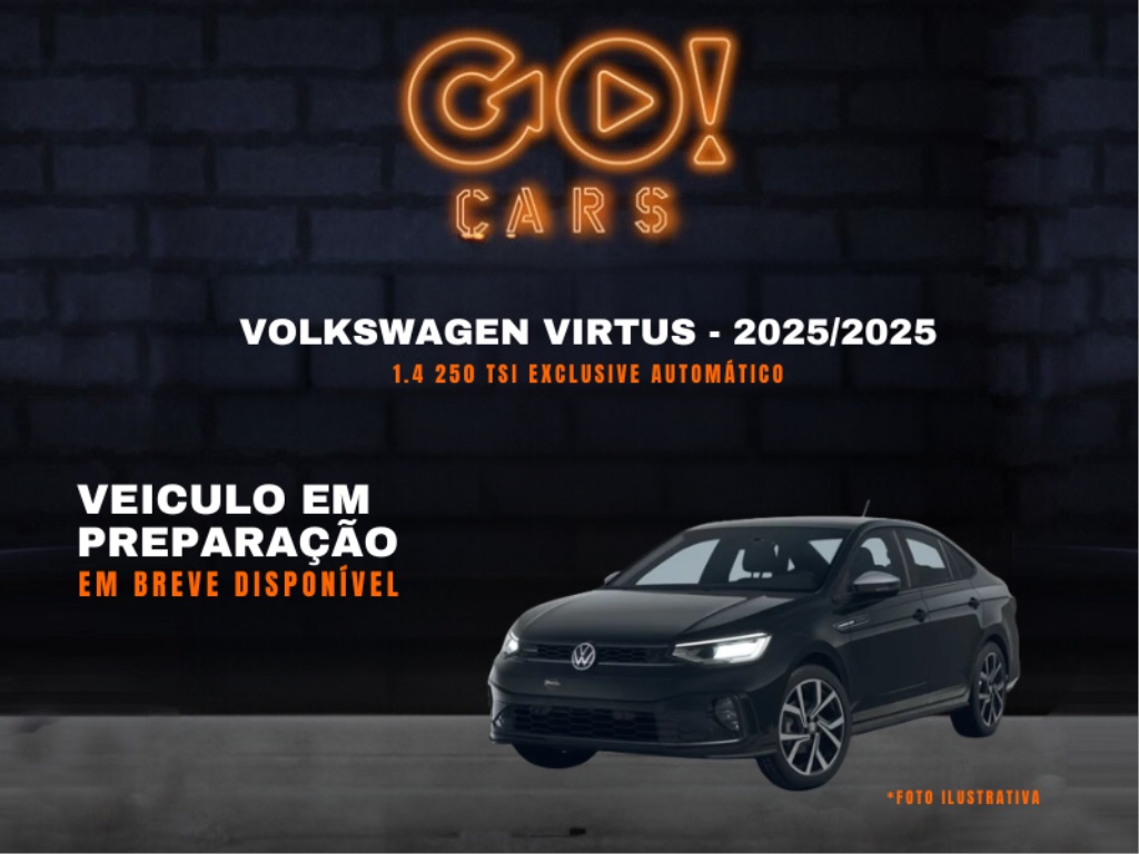 VOLKSWAGEN VIRTUS 1.4 250 TSI EXCLUSIVE AUTOMÁTICO 2025/2025