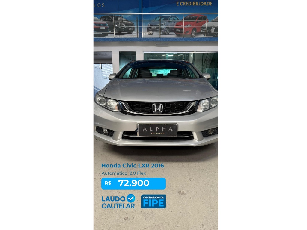 HONDA CIVIC 2.0 LXR 16V FLEX 4P AUTOMÁTICO