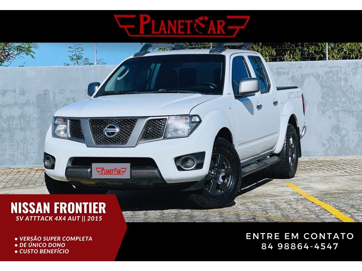 NISSAN FRONTIER 2.5 SV ATTACK 4X4 CD TURBO ELETRONIC DIESEL 4P AUTOMÁTICO