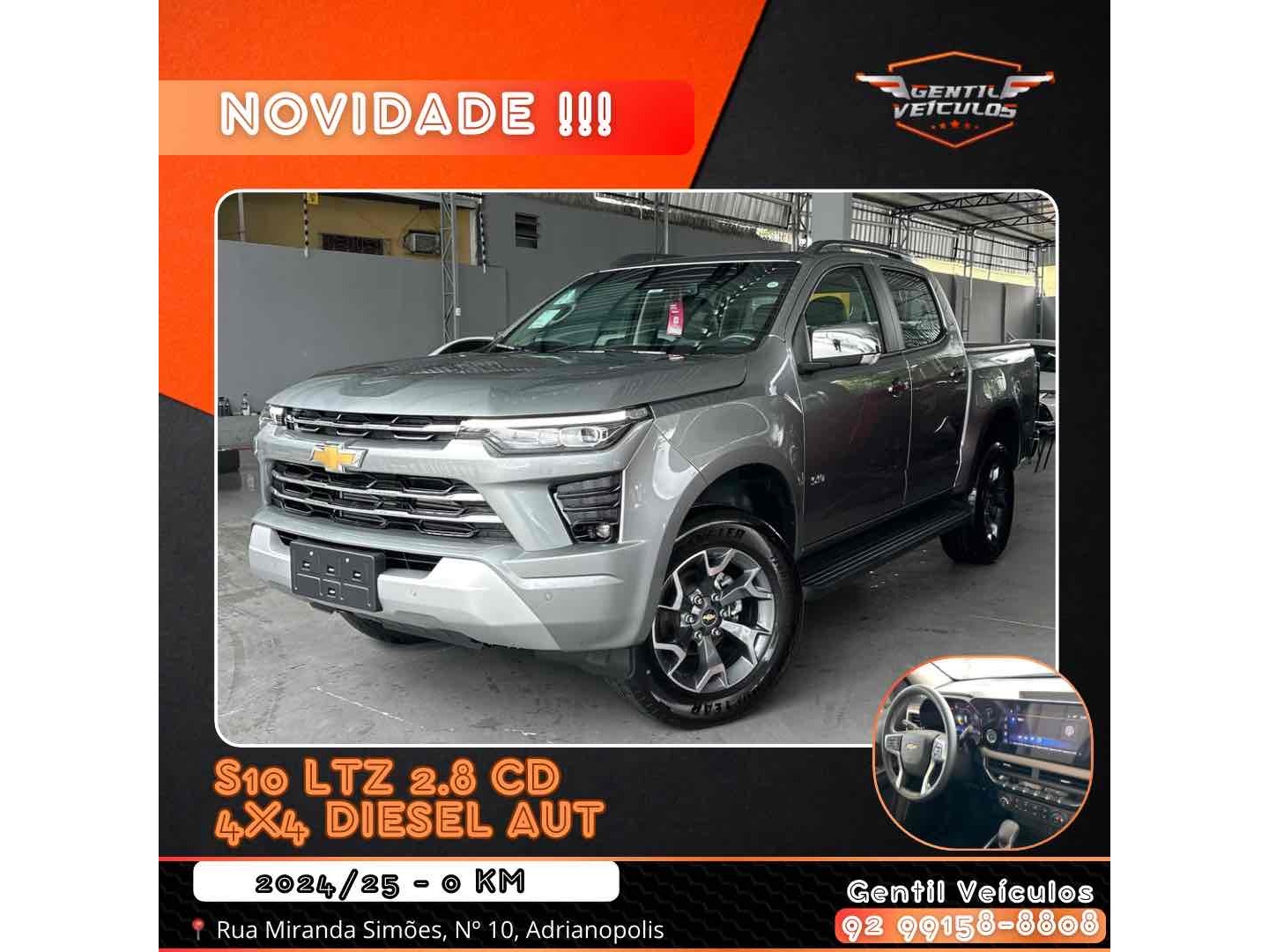 CHEVROLET S10 2.8 16V TURBO DIESEL LTZ CD 4X4 AUTOMÁTICO