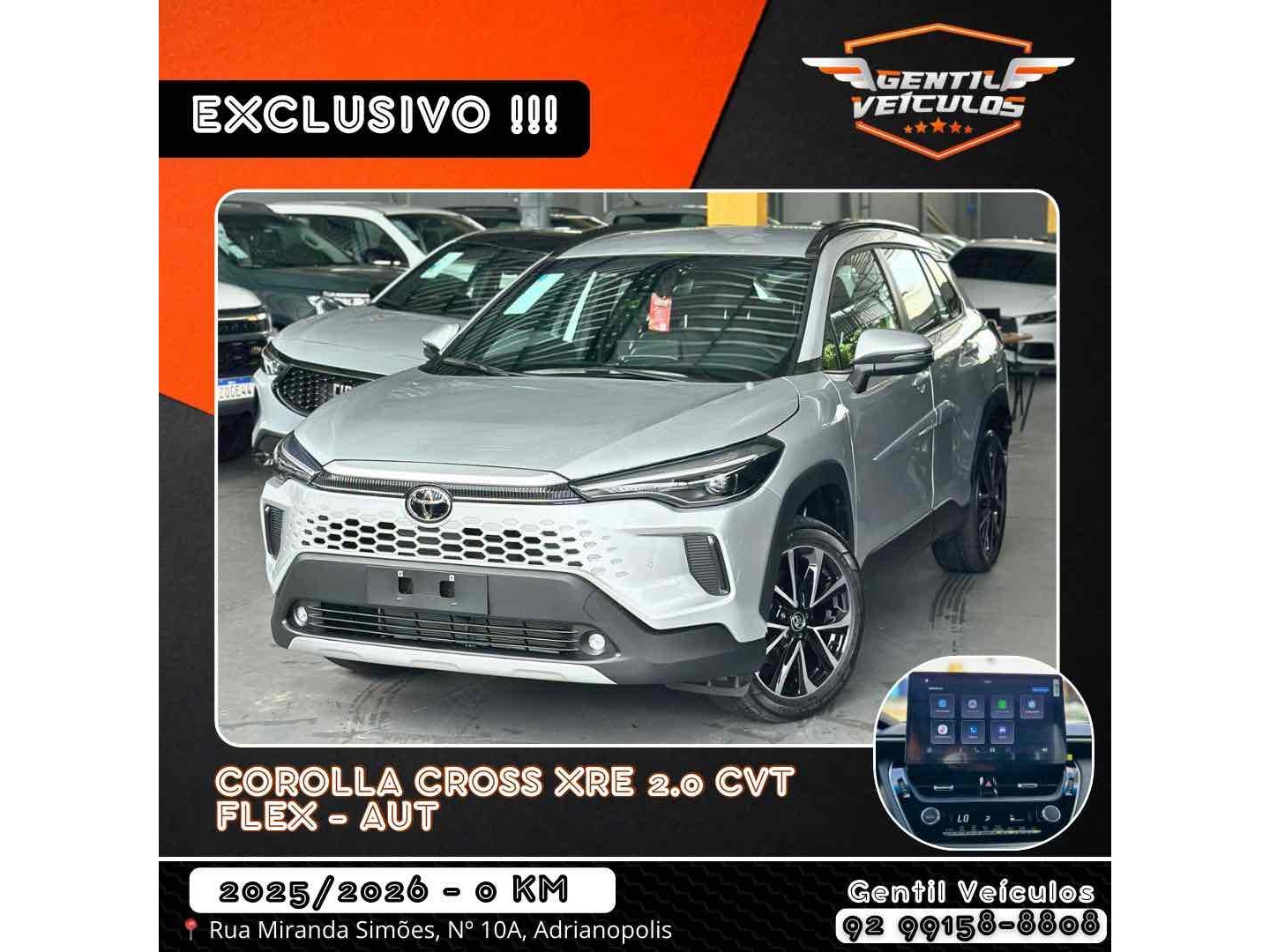 TOYOTA COROLLA CROSS 2.0 VVT-IE FLEX XRE DIRECT SHIFT