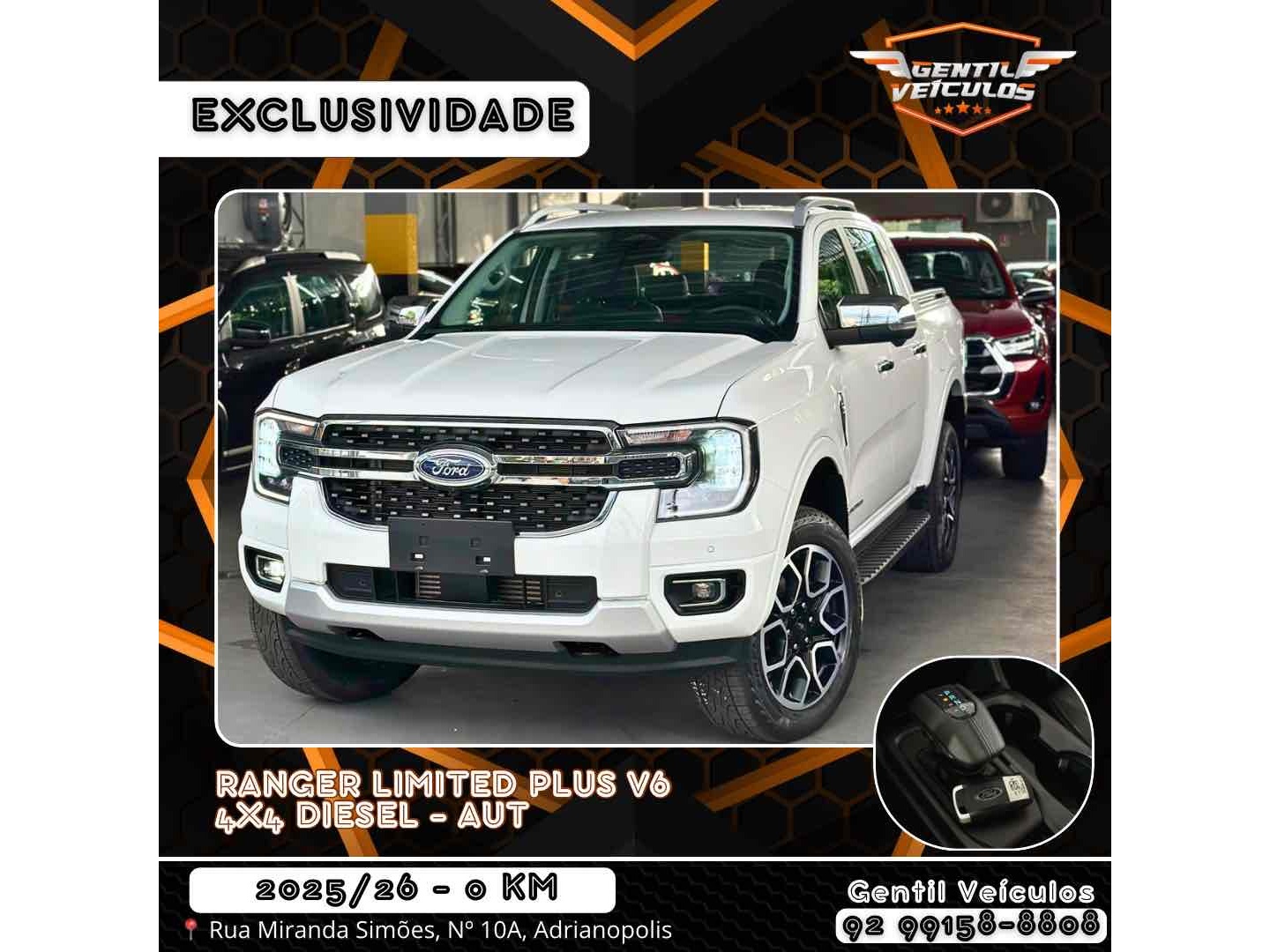 FORD RANGER 3.0 V6 TURBO DIESEL CD LIMITED 4X4 AUTOMÁTICO