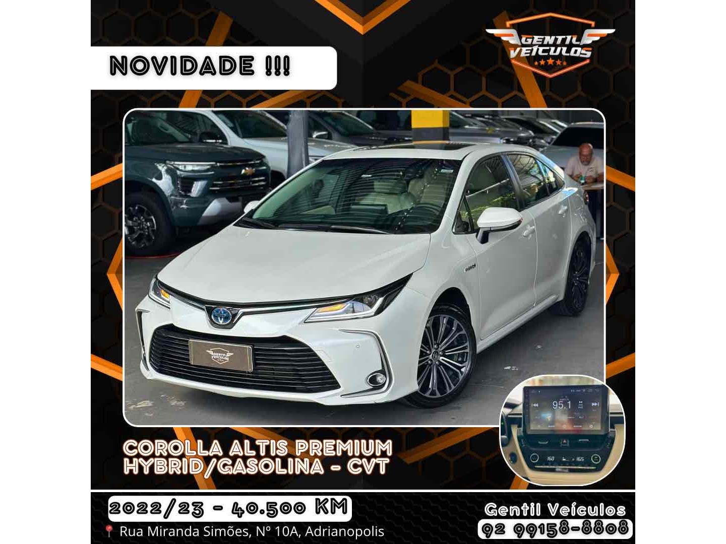 TOYOTA COROLLA 1.8 VVT-I HYBRID FLEX ALTIS PREMIUM CVT