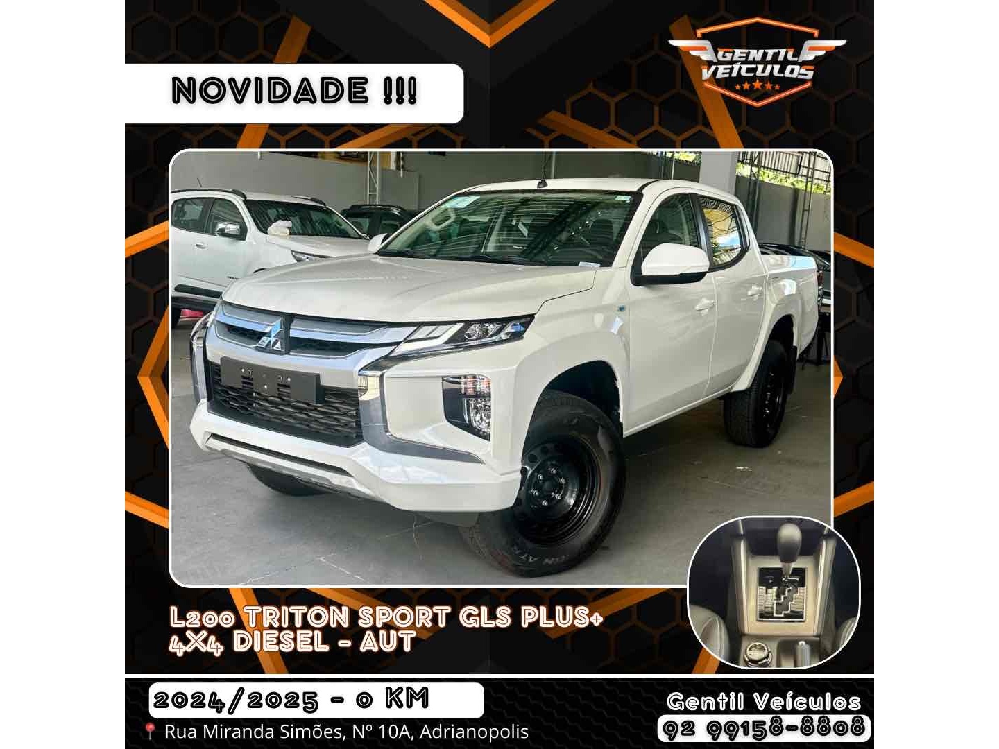 MITSUBISHI L200 TRITON 2.4 16V TURBO DIESEL SPORT GLS CD 4P 4X4 AUTOMÁTICO