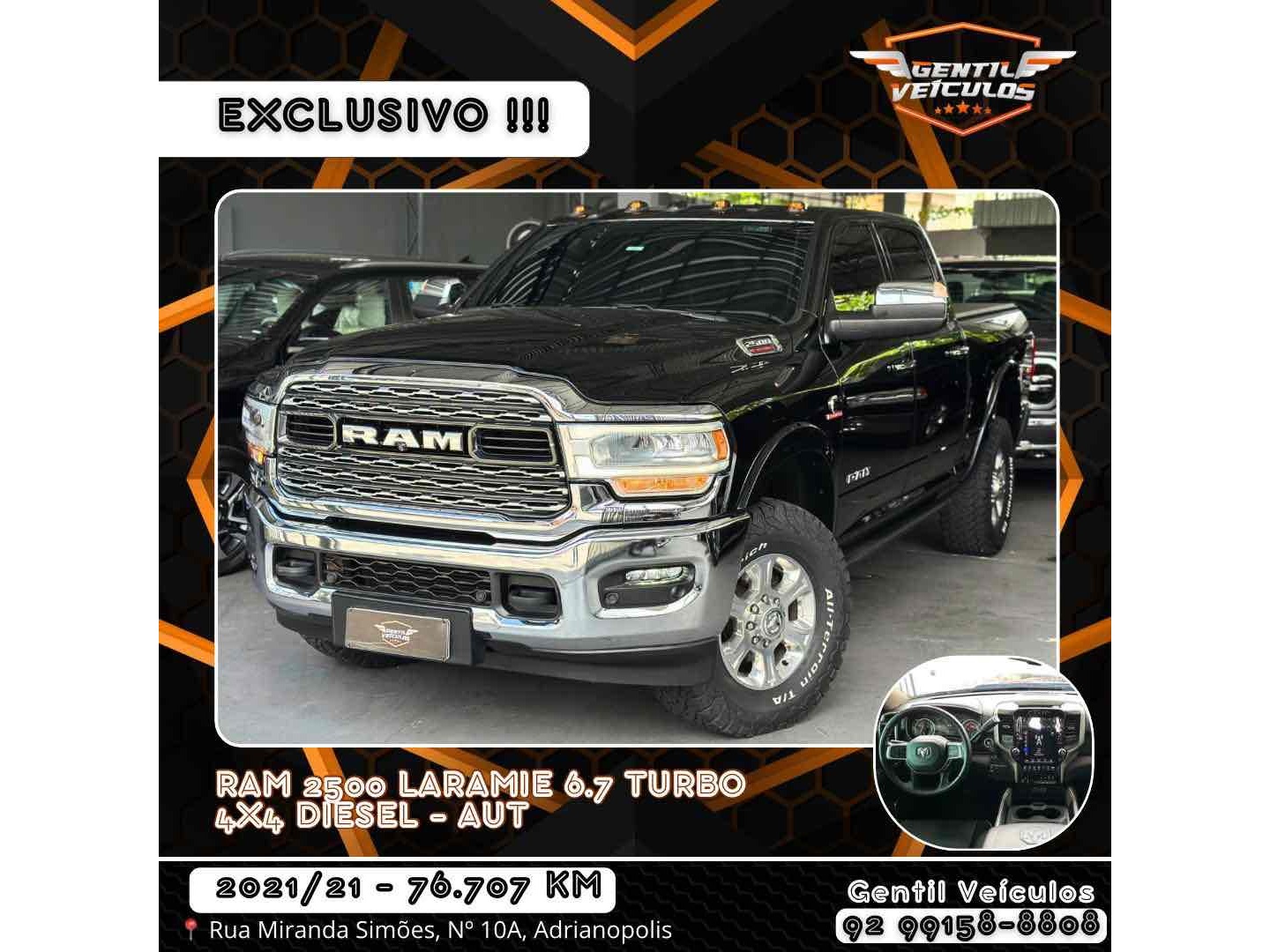 RAM 2500 6.7 I6 TURBO DIESEL LARAMIE CD 4X4 AUTOMÁTICO