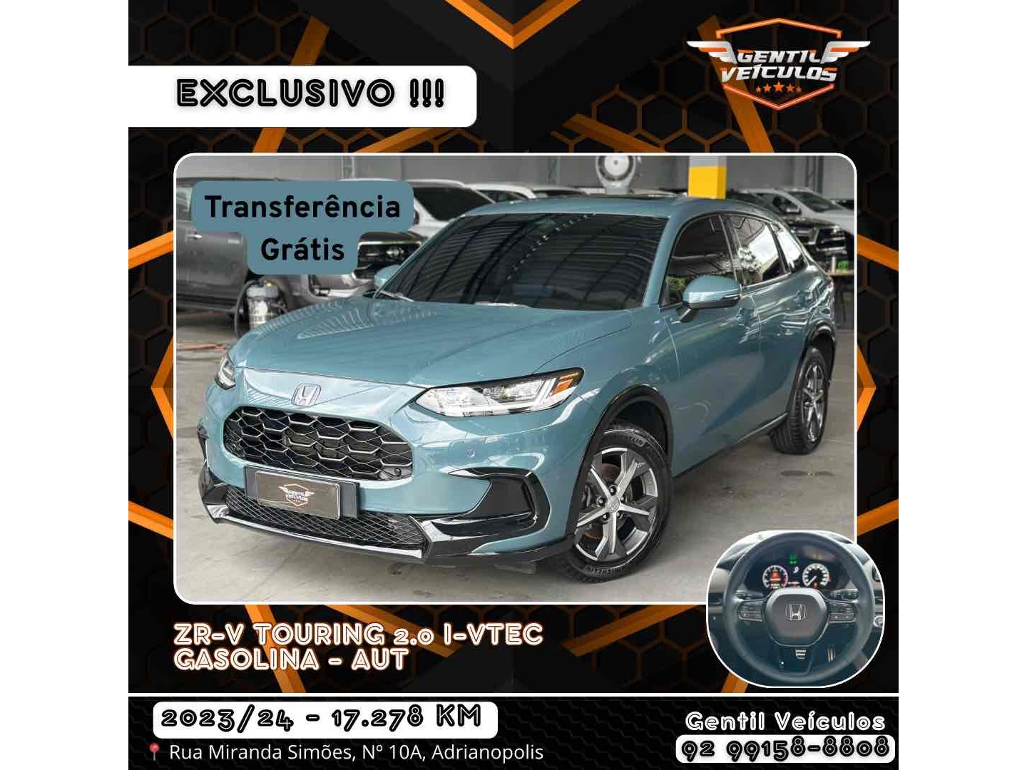 HONDA ZR-V 2.0 i-VTEC GASOLINA TOURING CVT