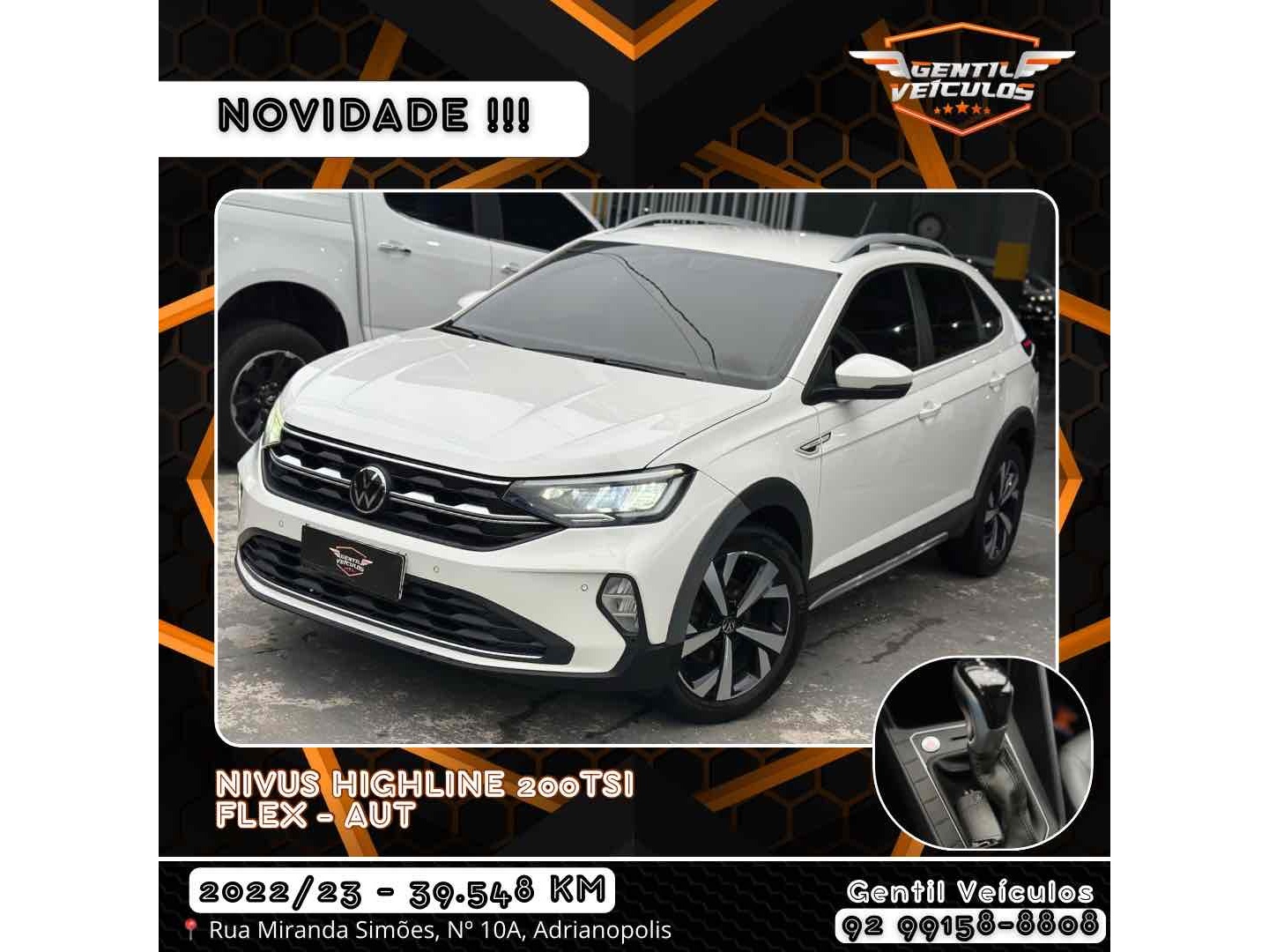 VOLKSWAGEN NIVUS 1.0 200 TSI TOTAL FLEX HIGHLINE AUTOMÁTICO
