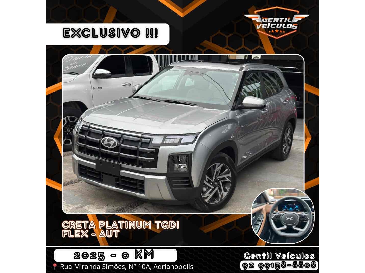 HYUNDAI CRETA 1.0 TGDI FLEX PLATINUM AUTOMÁTICO